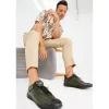 Shop Vinci Leather Shoes Vinci Leather The Mumbai Leather Sneaker (03313) Green