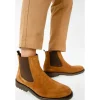 Store Vinci Leather Shoes Vinci Leather The Nayrobi Suede Leather Chelsea Casual Boot (12418) Brown