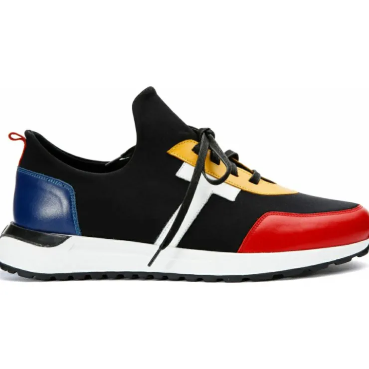 New Vinci Leather Shoes Vinci Leather The Nebreska Leather Sneaker (D-2156) Multicolor