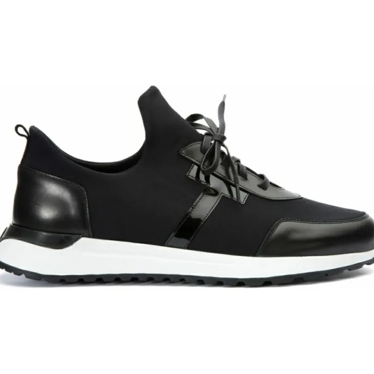 Best Vinci Leather Shoes Vinci Leather The Nebreska Leather Sneaker (D-2156) Black