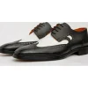 Cheap Vinci Leather Shoes Vinci Leather The Neiva Wingtip Semi Brogue Derby Shoe (X-4051)