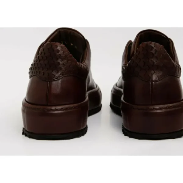 Sale Vinci Leather Shoes Vinci Leather The Noble Leather Sneaker (D-2189) Burgundy