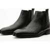 Clearance Vinci Leather Shoes Vinci Leather The Oslo Leather Chelsea Boot (14137 S-5) Black