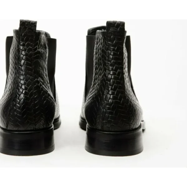 Clearance Vinci Leather Shoes Vinci Leather The Oslo Leather Chelsea Boot (14137 S-5) Black