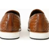 Store Vinci Leather Shoes Vinci Leather The Ostrava Leather Woven Slip-on Loafer Shoe (12603) Brown