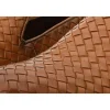 Store Vinci Leather Shoes Vinci Leather The Ostrava Leather Woven Slip-on Loafer Shoe (12603) Brown