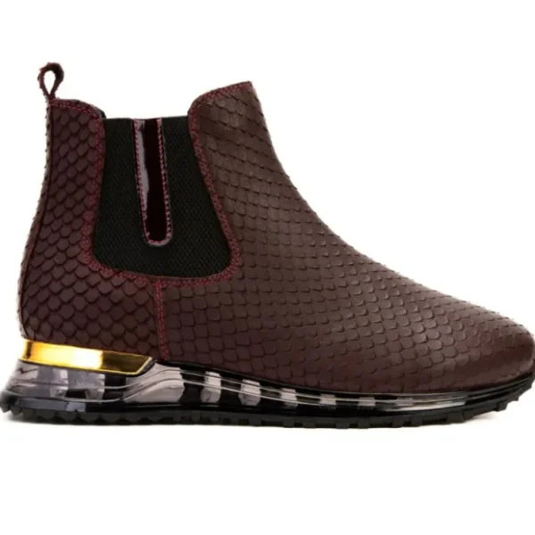 Hot Vinci Leather Shoes Vinci Leather The Panther Leather Chelsea Boot Burgundy