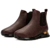 Hot Vinci Leather Shoes Vinci Leather The Panther Leather Chelsea Boot Burgundy