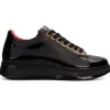 Best Sale Vinci Leather Shoes Vinci Leather The Peklin Patent Leather Sneaker Black