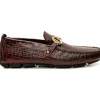 Outlet Vinci Leather Shoes Vinci Leather The Pisa Leather Bit Drive Loafer Shoe (3265) Burgundy