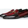 Store Vinci Leather Shoes Vinci Leather The Pontalto Leather Shoe Bit Loafer (11613) Burgundy