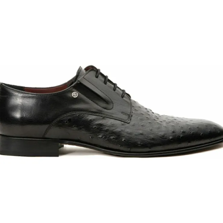 Cheap Vinci Leather Shoes Vinci Leather The Porto Alegre Leather Derby Shoe (10769) Black