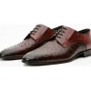 New Vinci Leather Shoes Vinci Leather The Porto Alegre Leather Derby Shoe (10769) Burgundy