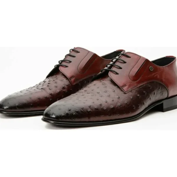 New Vinci Leather Shoes Vinci Leather The Porto Alegre Leather Derby Shoe (10769) Burgundy