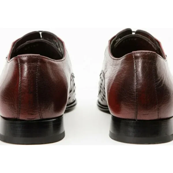 New Vinci Leather Shoes Vinci Leather The Porto Alegre Leather Derby Shoe (10769) Burgundy