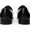 Clearance Vinci Leather Shoes Vinci Leather The Pusan Leather Bit Loafer Shoe (10721) Black