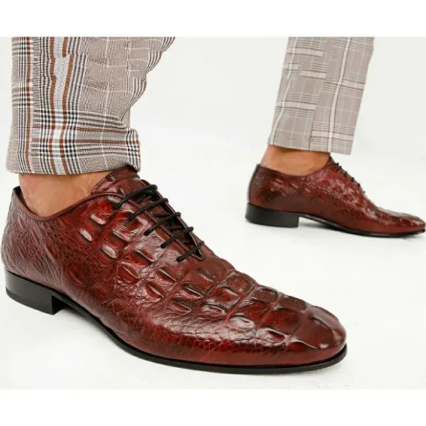 vinci_leather_the_randor__1-2.webp Flash Sale Vinci Leather Shoes Vinci Leather The Randor Leather Oxford Shoe (D-913) Burgundy