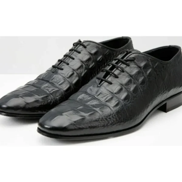 Fashion Vinci Leather Shoes Vinci Leather The Randor Leather Oxford Shoe (D-913) Black