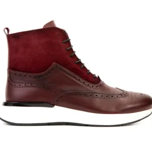 Sale Vinci Leather Shoes Vinci Leather The Regent Wingtip Boot Burgundy