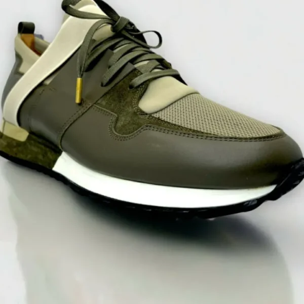 vinci_leather_the_reno_gr_9.webp Outlet Vinci Leather Shoes Vinci Leather The Reno Leather Sneaker (D-582) Green