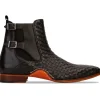 Online Vinci Leather Shoes Vinci Leather The Rolls Woven Double Monk Strap Boot Black