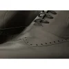 Clearance Vinci Leather Shoes Vinci Leather The Roma Leather Wingtip Oxford Shoe (10724) Black