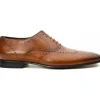 Best Vinci Leather Shoes Vinci Leather The Roma Leather Wingtip Oxford Shoe (10724) Brown