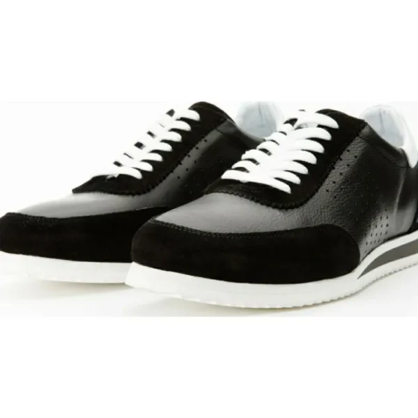 vinci_leather_the_rotello_3.webp Hot Vinci Leather Shoes Vinci Leather The Black Leather Sneaker (11108) Rotello