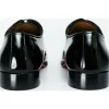 Fashion Vinci Leather Shoes Vinci Leather The Royal Hand Craft Patent Leather Plain Toe Oxford Shoe (4202) Black