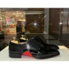 Fashion Vinci Leather Shoes Vinci Leather The Royal Hand Craft Patent Leather Plain Toe Oxford Shoe (4202) Black