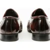 Clearance Vinci Leather Shoes Vinci Leather The Safaga Woven Derby Shoe (2096) Burgundy