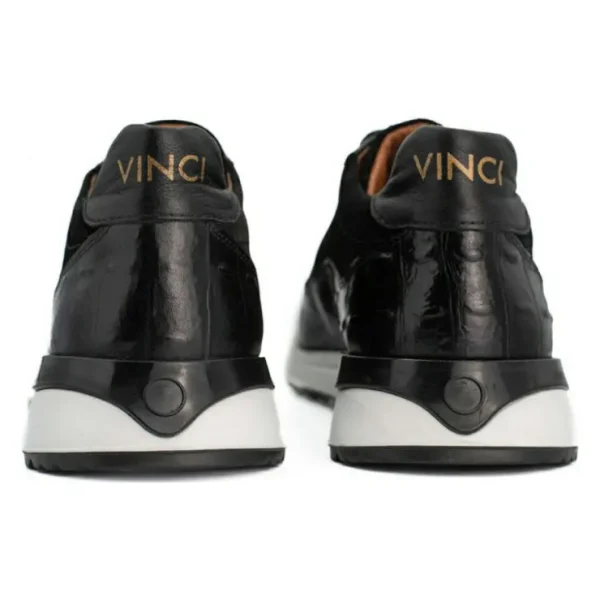 Sale Vinci Leather Shoes Vinci Leather The Savamala Leather Sneaker (18618 S-1) Black