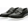 Cheap Vinci Leather Shoes Vinci Leather The Sperry Leather Tassel Loafer Black