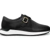 Cheap Vinci Leather Shoes Vinci Leather The Torino Leather Sneaker Black