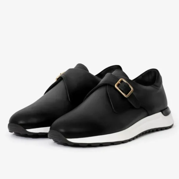 Cheap Vinci Leather Shoes Vinci Leather The Torino Leather Sneaker Black