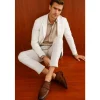 Clearance Vinci Leather Shoes Vinci Leather The Turan Woven Double Monk Strap Dress Shoe Brown