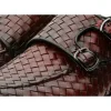 Cheap Vinci Leather Shoes Vinci Leather The Turan Woven Double Monk Strap Dress Shoe Burgundy