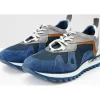 Best Vinci Leather Shoes Vinci Leather The Tyler Leather Sneaker (13023) Blue