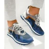 Best Vinci Leather Shoes Vinci Leather The Tyler Leather Sneaker (13023) Blue