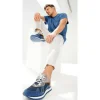 Best Vinci Leather Shoes Vinci Leather The Tyler Leather Sneaker (13023) Blue