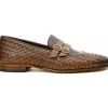 Best Sale Vinci Leather Shoes Vinci Leather The Vatra Woven Double Monk Strap Shoe (2135) Brown