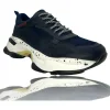 Discount Vinci Leather Shoes Vinci Leather The Venere Dark Blue Leather Sneaker DarkBlue