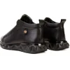 Fashion Vinci Leather Shoes Vinci Leather The Vertex Leather Sneaker Black