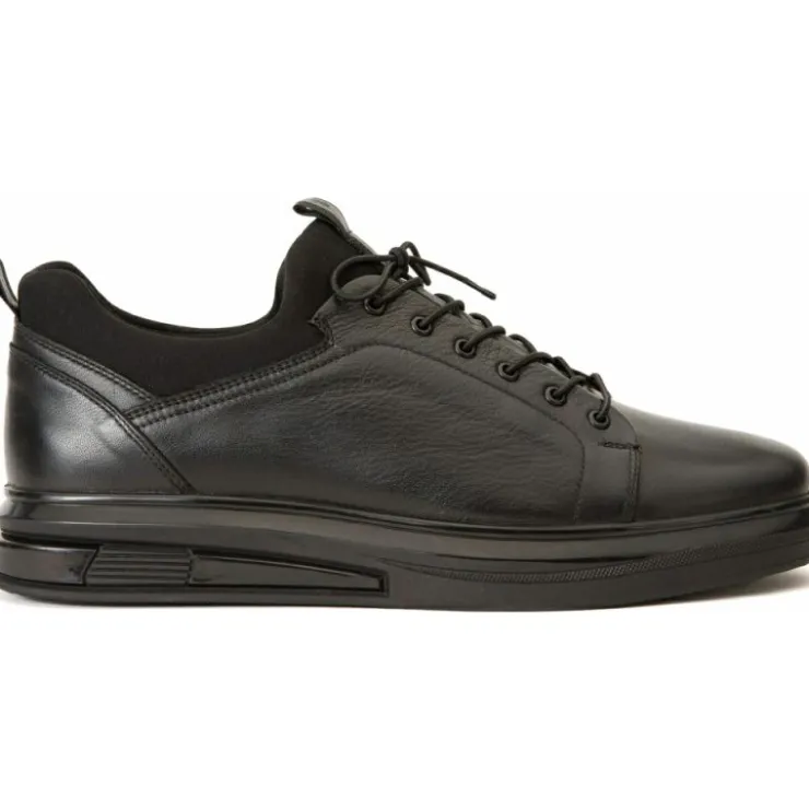 Online Vinci Leather Shoes Vinci Leather The Vilnius Leather Sneaker Black