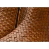 Store Vinci Leather Shoes Vinci Leather The Wellington Handwoven Leather Boot With A Zipper (12721 T-5) Brown