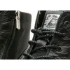 Best Vinci Leather Shoes Vinci Leather The Zagreb Leather Cap Toe Lace Up Boot With A Zipper (14020) Black