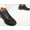 New Vinci Leather Shoes Vinci Leather The Zona Leather Sneaker (15123) Black