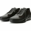 New Vinci Leather Shoes Vinci Leather The Zona Leather Sneaker (15123) Black