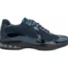 Discount Vinci Leather Shoes Vinci Leather The Zona Leather Sneaker (15123) Navy