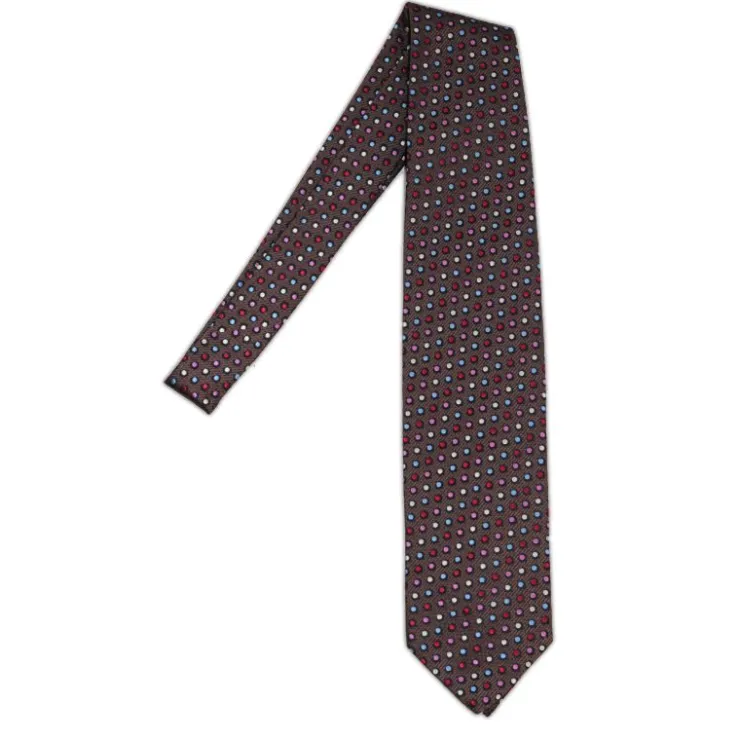 Clearance Volare Collection Silk Dotted Tie Multi